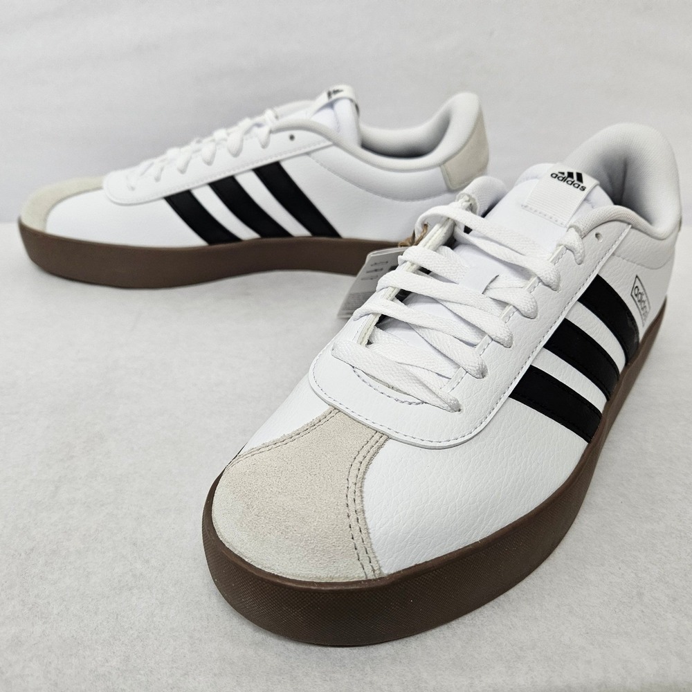Adidas VL Court 3.0 Skateboarding Shoes ID6285 White Core Black Men's Size 10.5 - Picture 4 of 11